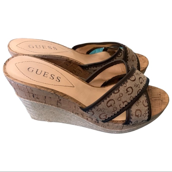 GUESS -Wedge Sandals - Picture 1 of 13